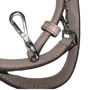 Michael Kors Grey Saffiano Leather Replacement Shoulder Strap Purse Handbag. New